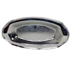 Irvinware USA Elegant Chrome Bread Serving Tray